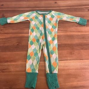 Little Sleepies Green Dragon Scales